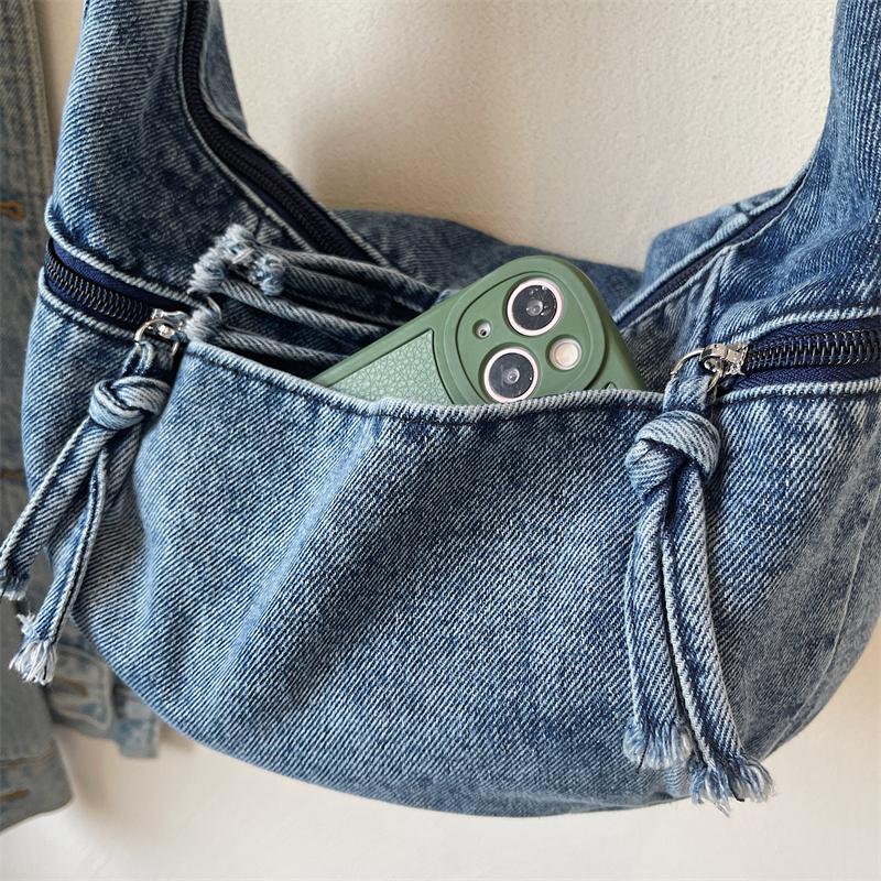 Denim Shoulder Bag Women's Tote Crossbody Bag