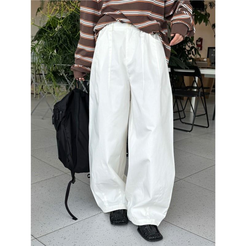 Johnature Japanese Simple High Waist Casual Women Pants Spring Summer Loose Casual Pants