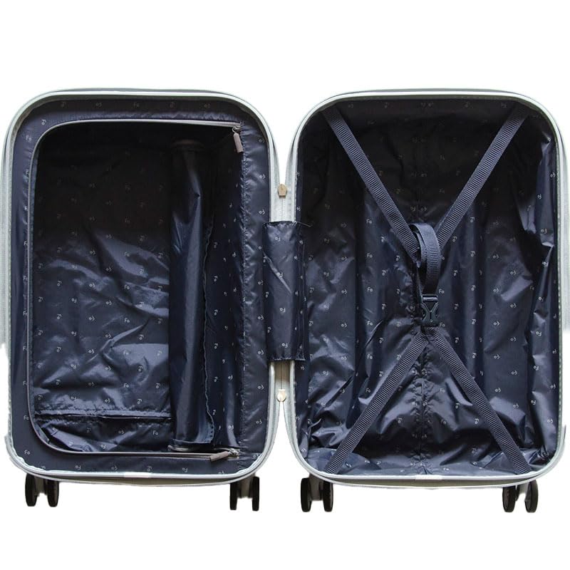 AURA 48cm 33L Suitcase Carry Case Quiet Tires Quiet Ultra Light Carry S LCC Size Stylish Cute Carry Bag TSA Lock Travel Bag Lightweight [Frequenter]