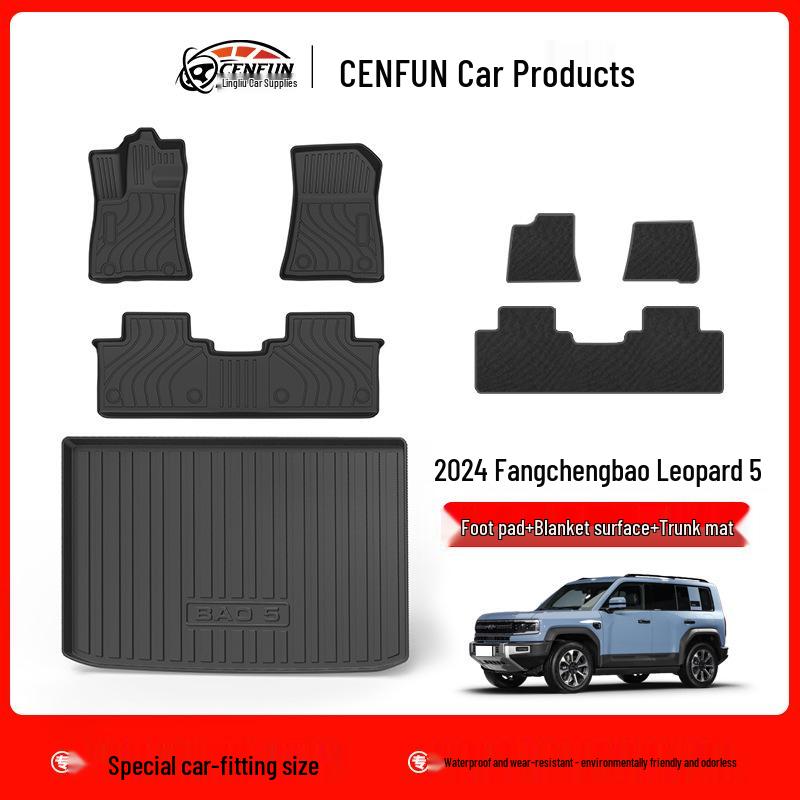 Custom TPE Floor Mats & Trunk Mat Set for 2024 BYD Equation Leopard 5