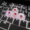 Handmade OEM Floral Resin Keycap Translucently Epoxy Camellia for Mechanical Keyboards Aesthetic Keycap Replacement