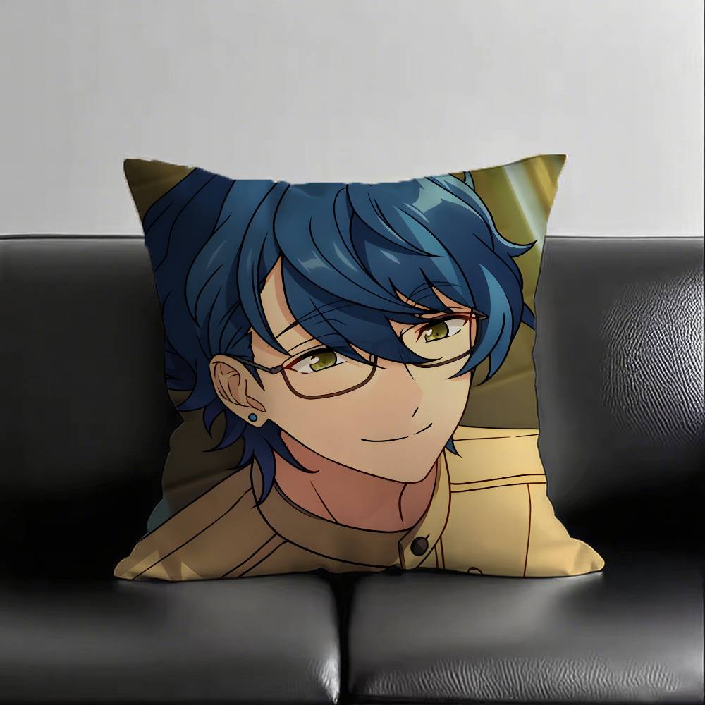 1pc Tsumugi Aoba Pillow Case Fashion Square Pillowcase Bedroom Sofa Room Ins Decoration Leisure