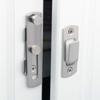 Verrou coulissant porte AIMOONSA en acier inox brossé 100×70 mm avec vis