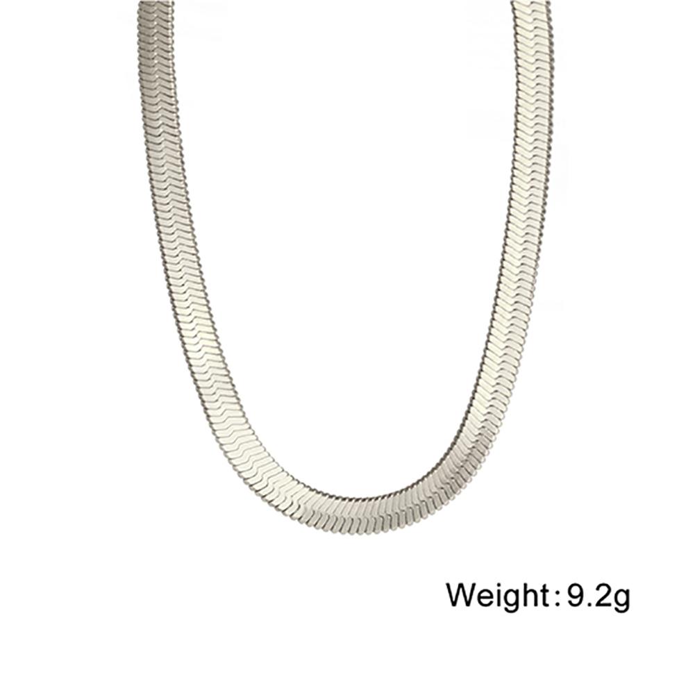 Snake Chain Necklace Men Women Stainless Steel 2/3/4/5mm Wide Flat Herringbone Neck Chains Trend Hip Hop Jewelry Gift