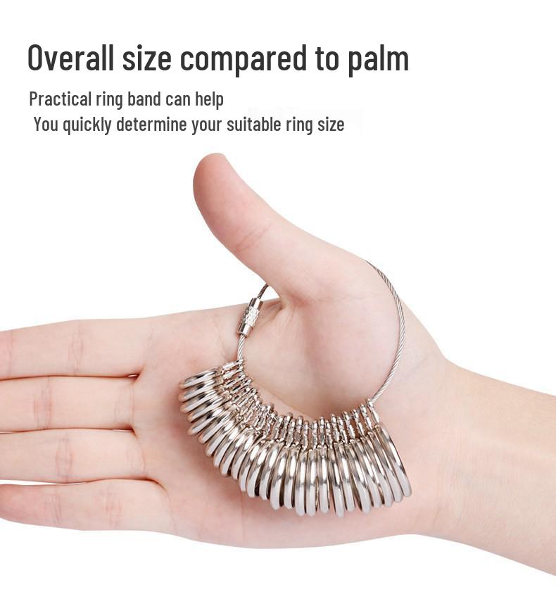 Zoll- und Euro-Ringgrößen-Lineal-Set