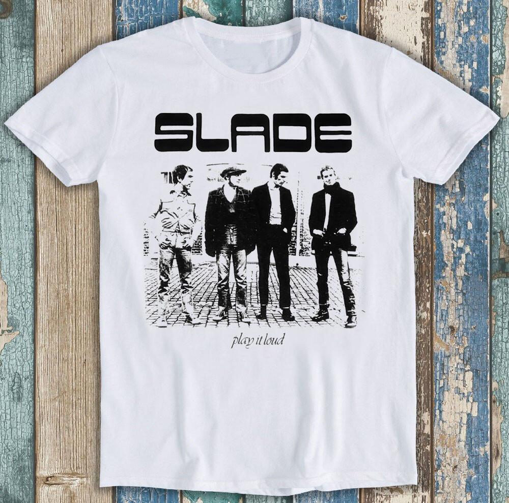 Slade Music Rock 70s Meme Funny Gift Tee T Shirt M1441