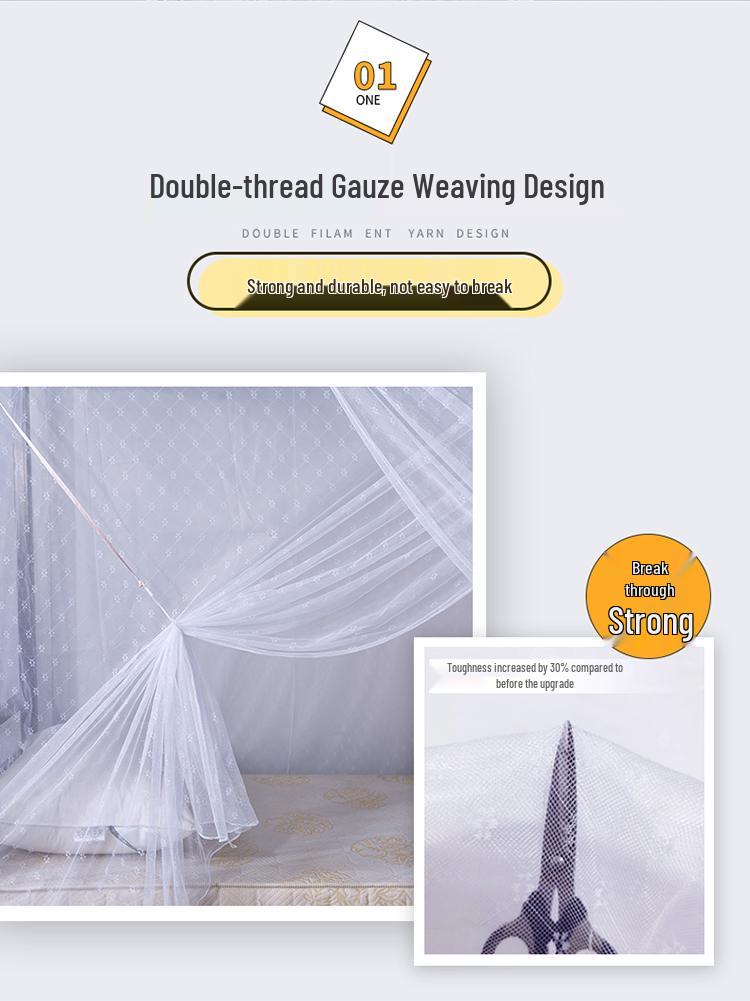 2026 New Zipper-Style Mosquito Net for Student Bunk or Single Bed, 90cm, Dustproof & Thickened
