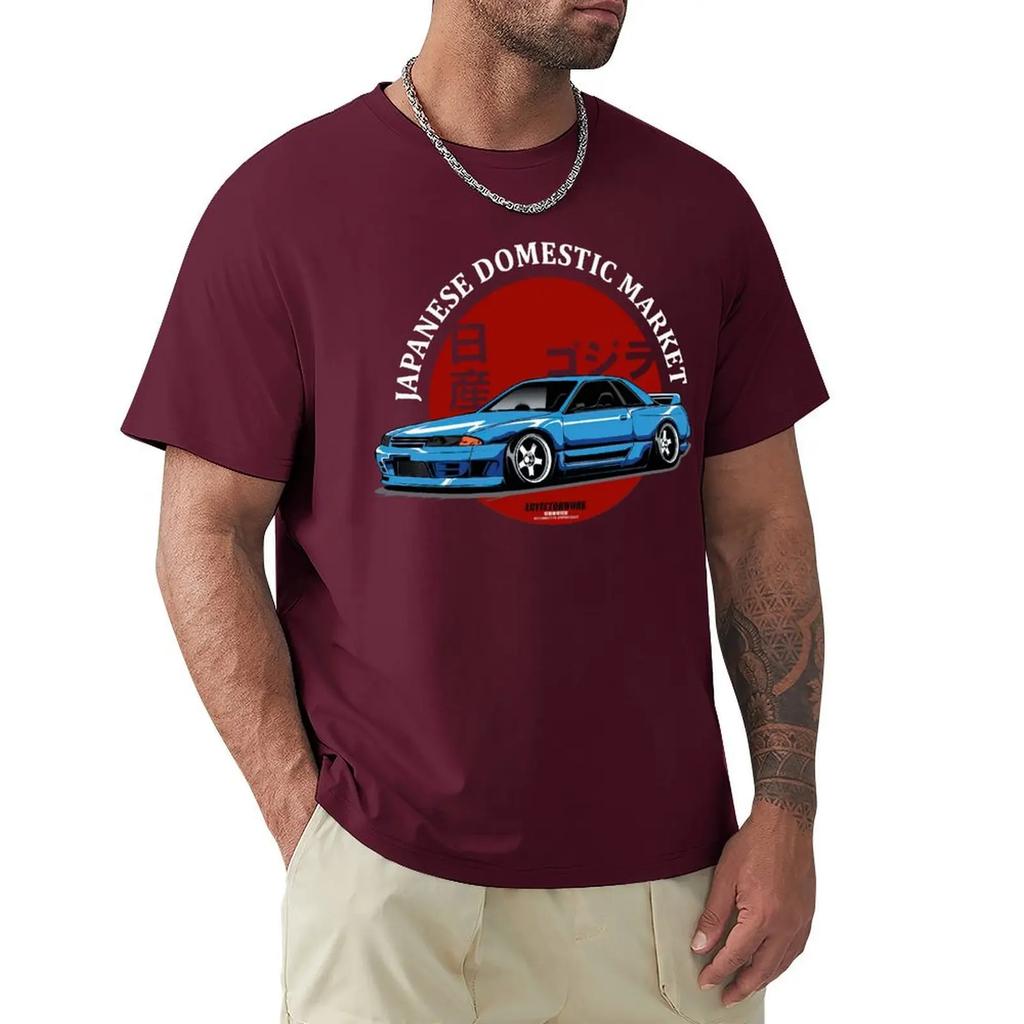 Giappone Jdm Skyline Auto Maglietta Harajuku Manica Corta Maglietta Cotone Grafica Maglietta Top