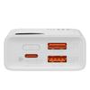 Adaman2 Powerbank 10000mAh with digital display 2x USBA 1x USBC 30W white