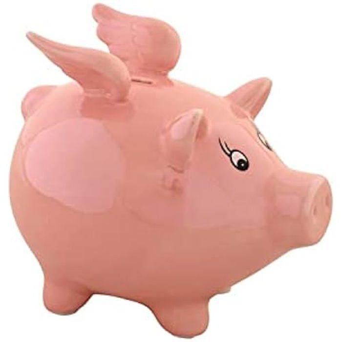 Tirelire - DKD HOME DECOR - Cochon - Dolomite - Rose - 36,5 x 38,5 x 36 cm