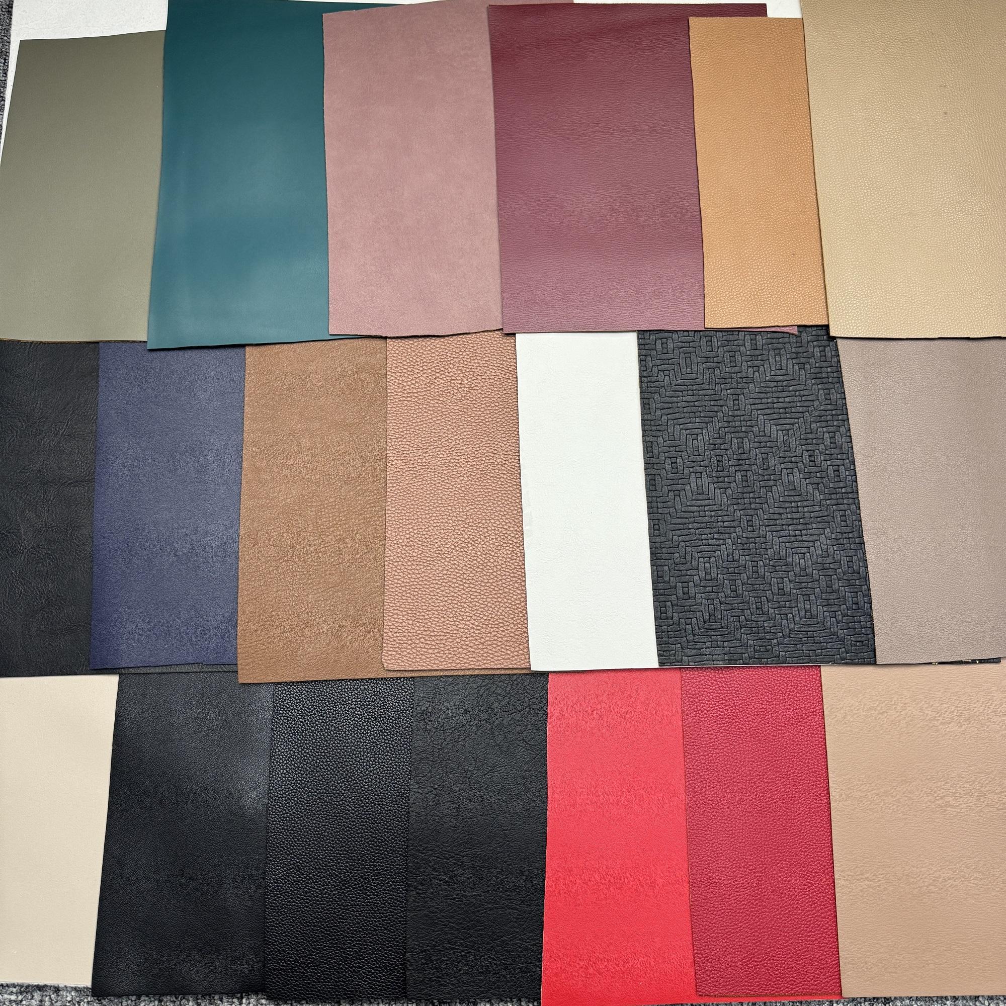 Newly Designed High-quality Pu Leather with Various Textures for Shoes армия зеленый