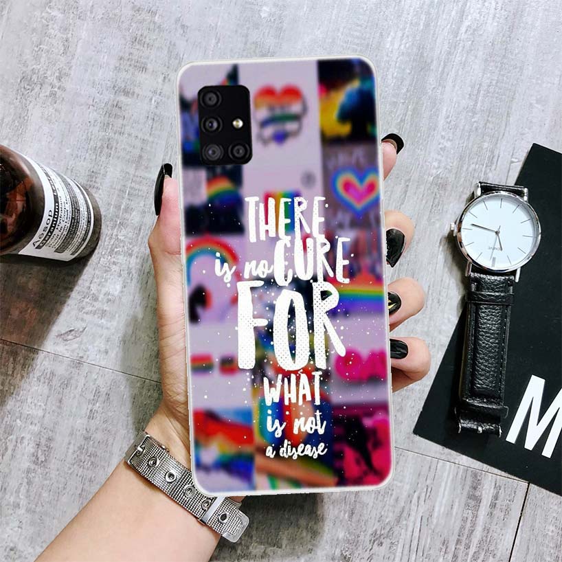 Homosexuell Lesben LGBT Regenbogen Stolz KUNST Telefon Fall Für Samsung Galaxy A52 A53 A12 A13 A22 A23 A32 A33 A72 A73 A42 A02S A03S 5G A50S C