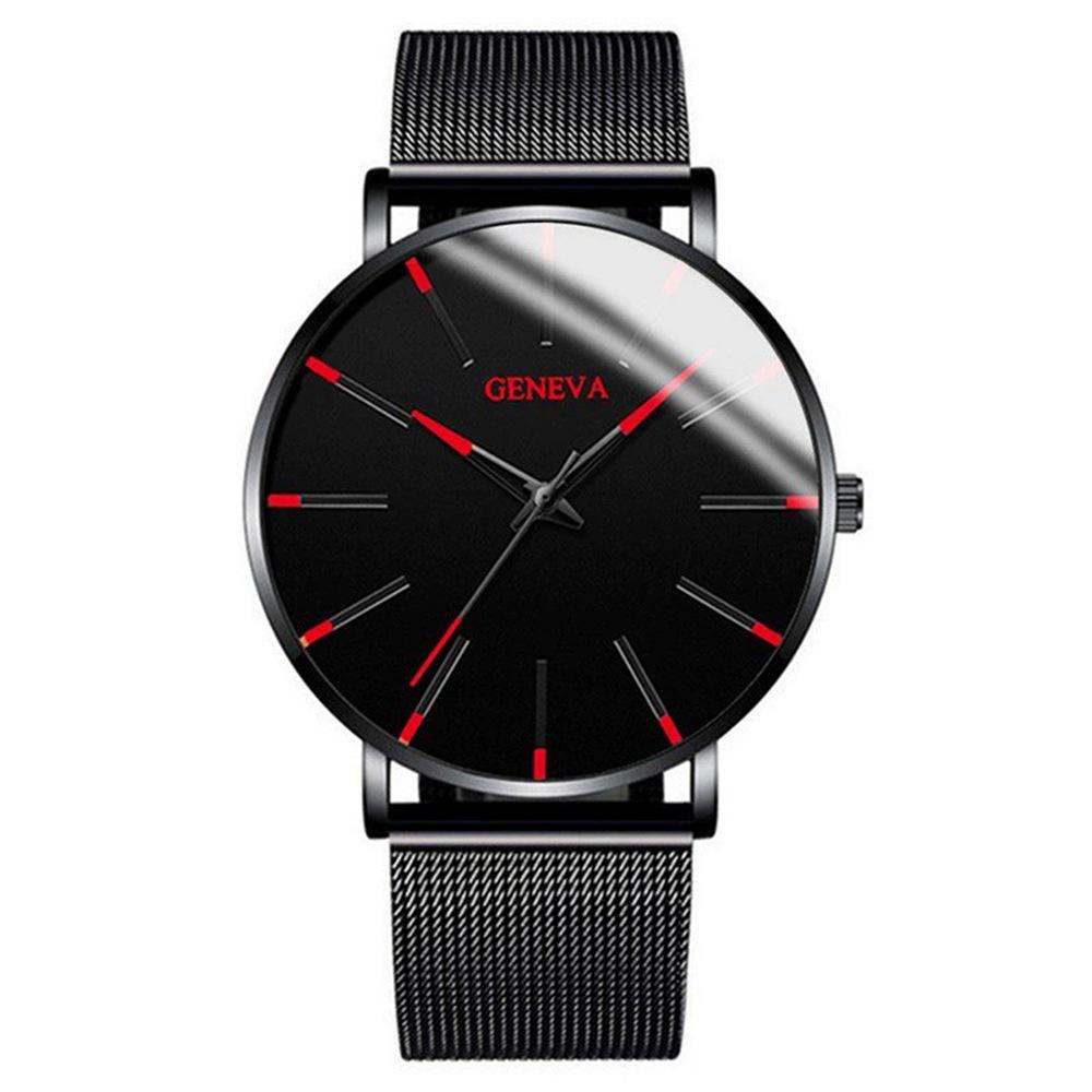 Ultra-Thin Men s Mesh Band Quartz Watch - Fashionable & Trendy Casual Design