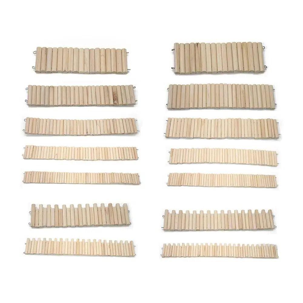 1Pcs Wooden Hamster Climbing Ladder Wire Series Connection Floor Platform  Small Pet Supplies