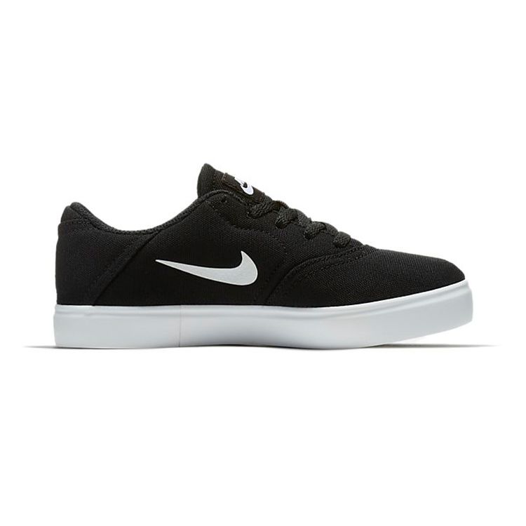 Nike Check Canvas SB PS Black Kids Sneakers White 905371-003