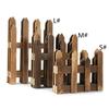 120cm Mini Fence Barrier DIY Miniature Fairy Garden Fence Wooden Craft Figurine Ornament Dollhouse Decoration Accessory