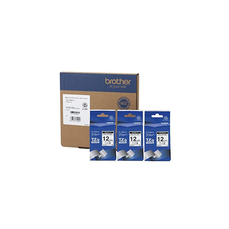 Brother Industries [Genuine Brother] P-touch Laminate Tape TZe-CTN01V3 (TZe-231/3-pack) 12mm White-White-White