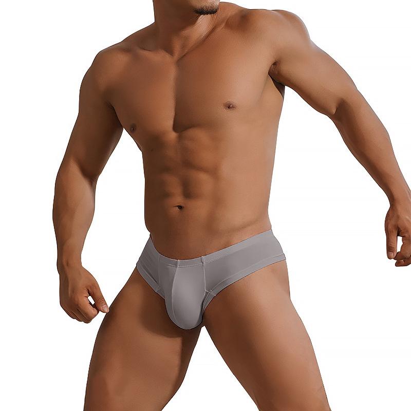 Men Erotic Clothing Modal Men's Triangle Pants Solid Color Bikini Low Waist Hip Clip Non Marking Underwear Sports Comfort Breathable Pants Underwear