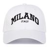 Berretti da Baseball Unisex con Ricamo Lettere Milano Primavera Autunno Outdoor Regolabili Cappelli Casual Cappello Parasole Cappellino Sportivo