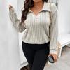 Womens Sweaters Trendy Color Block Tops Long Sleeve Shirts Fall Winter Fashion Clothing