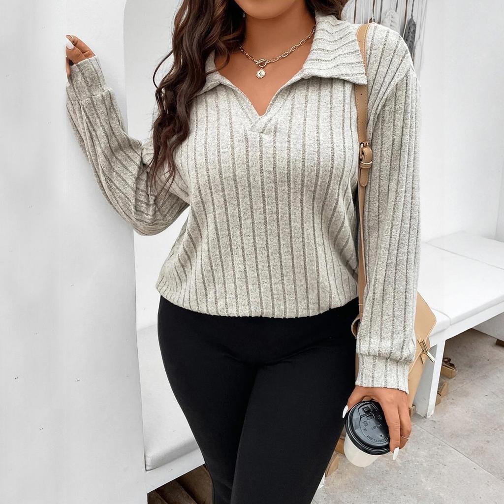 Womens Sweaters Trendy Color Block Tops Long Sleeve Shirts Fall Winter Fashion Clothing