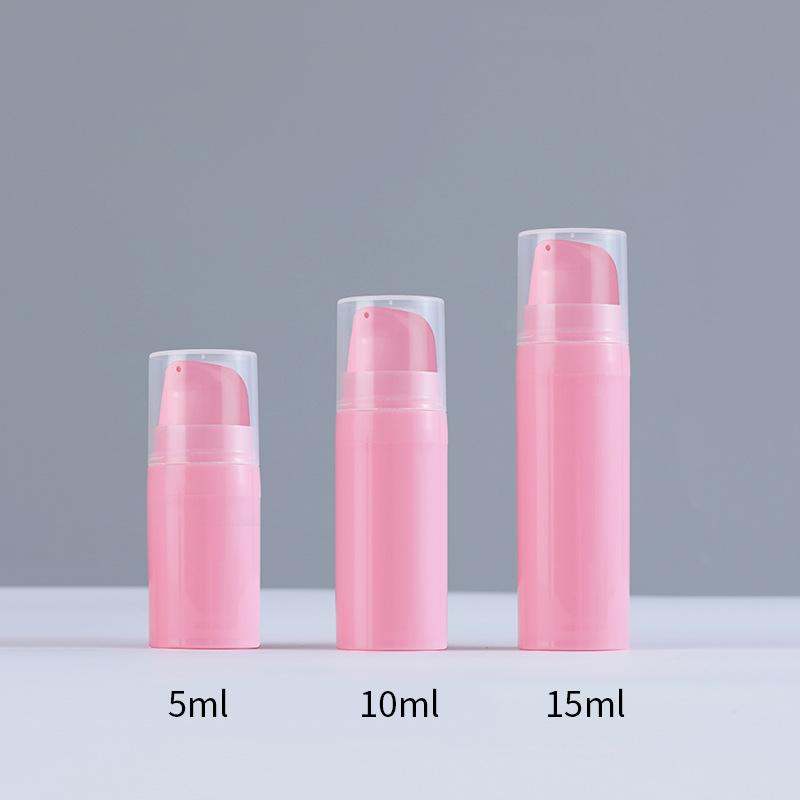 1pc Refillable Lotion Bottles Airless Pump Vacuum Toiletries Container Empty Plastic Cosmetic Bottle 5ml 10ml 15ml