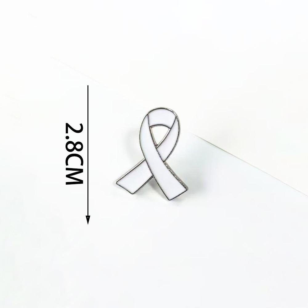New Portable Memorial Black Ribbon Brooch Souvenir Black Alloy Badge Accessory Queen Black Badge Pin For Funerals and Mourning