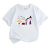 Kids Unisex 100% Cotton Crew Neck Short Sleeve T-Shirt, Cute Cartoon Fairy Dwarf Ladybug Printed Casual Soft Tee for Boys and Girls Daily Wear