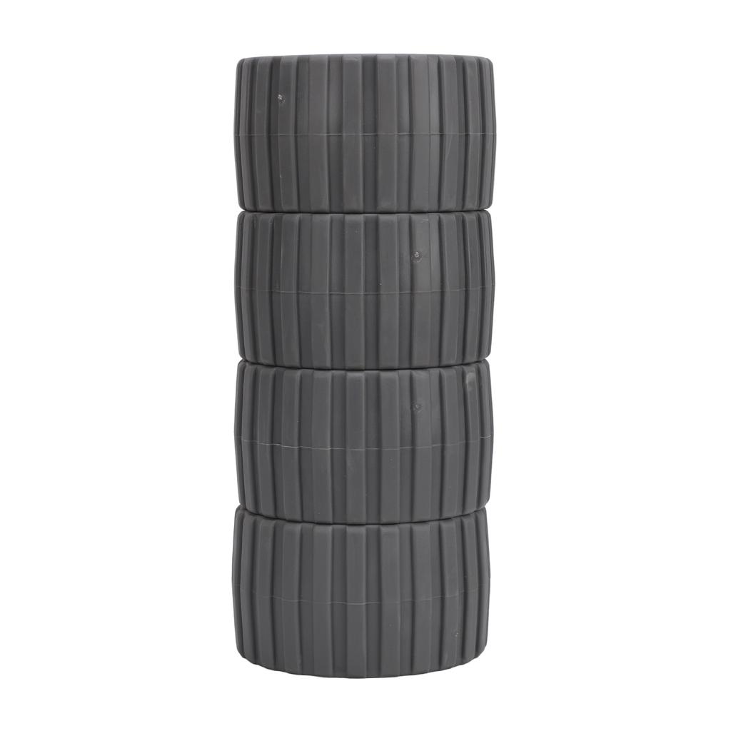 4 ks přívěsné kladky odolné vůči vysokým teplotám, polypropylenové žebrované kladky pro lodní přívěsy 125 x 73 x 30 mm