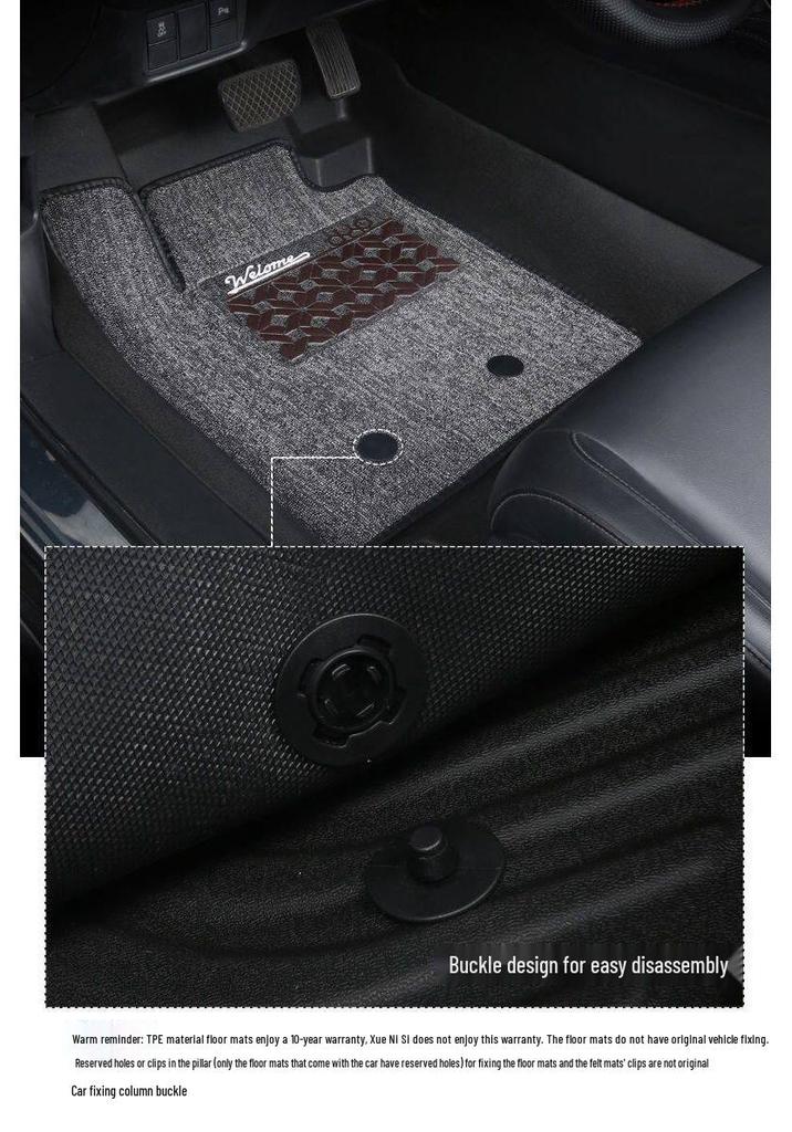 Full Surround TPE Car Floor Mats for MG MG3 (2010-2016 Models)
