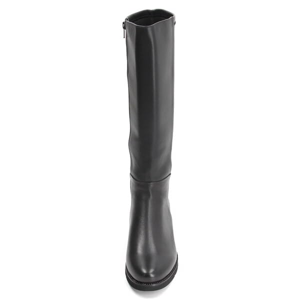 Long Boots Comfort Back Stretch Long Boots 3022 3022 Black [Composition Nine]