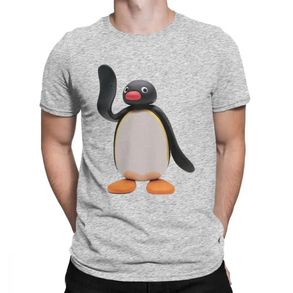 

Новинка Pingu The Penguin Футболка унісекс, бавовняна футболка серії мультфільм мем, діти 80-х, 90-х, ретро, ​​милий великий унісекс M