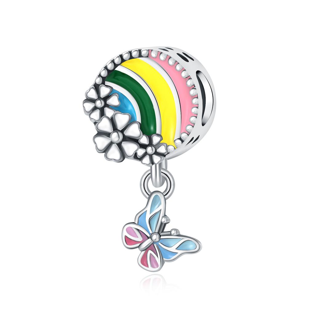 Copper Colorful Butterfly Dragonfly Series Pendant Charms Beads Fit Original Wear Birthday Diy Jewelry Gifts