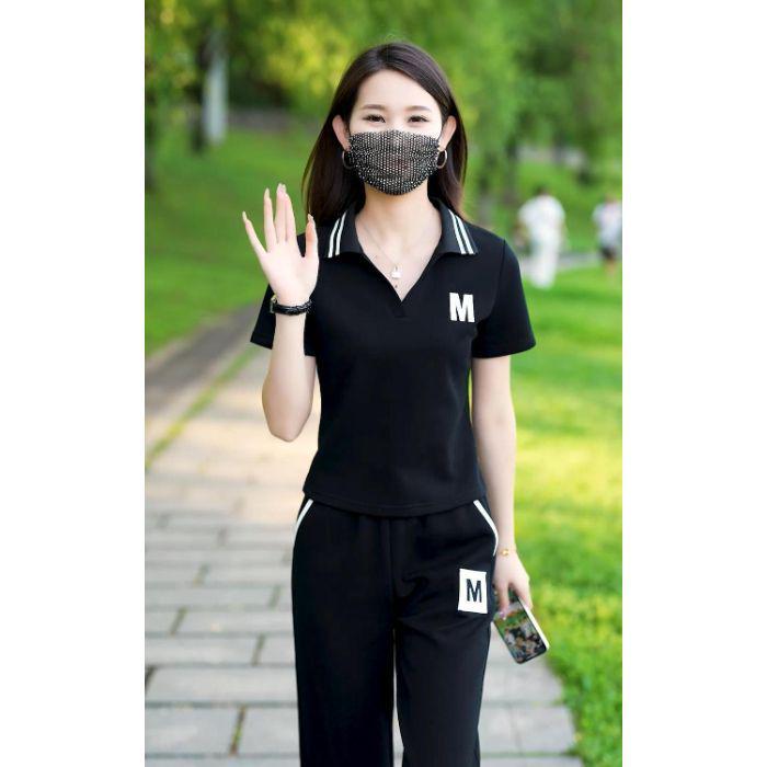 Women's Summer 2025 Fashion: Short Sleeve Top & Wide Leg Pants Set