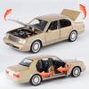 1/32 Toyota Crown 133 JZS133 S130 Alloy Classic Luxy Car Model Diecast Metal Retro Old Vehicles Car Model Sound and Light Kids Toy Gift