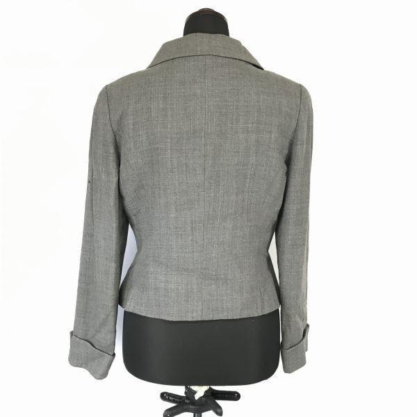 Made In Japan/M'S GRACY/Two-Piece Set Up/Knee-Length Skirt/Fully Lined/9AR/Gray/Floral Embroidery/Suit/Jacket