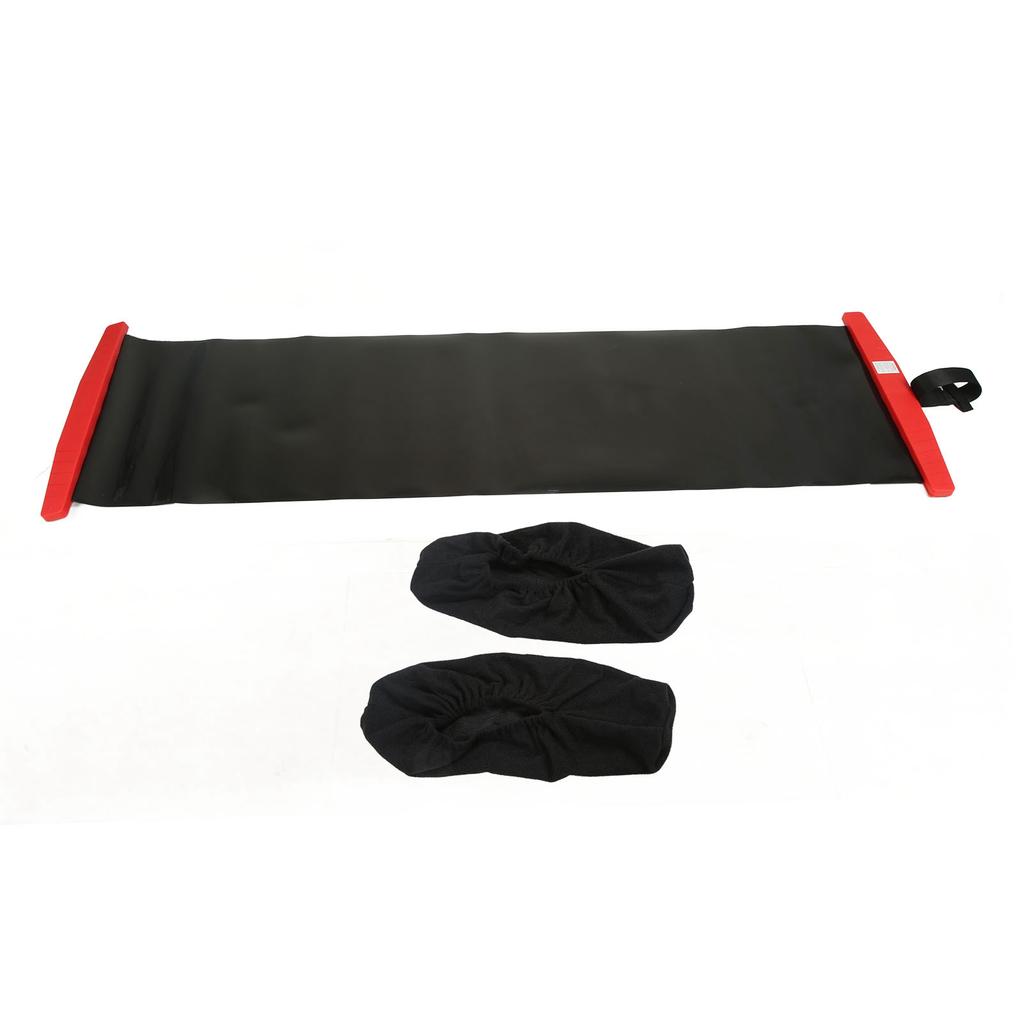 Slide Board Non Slip Sliding Mat and Shoe Covers Balance Exercise  ing Fitness Equipment for Ski Skating