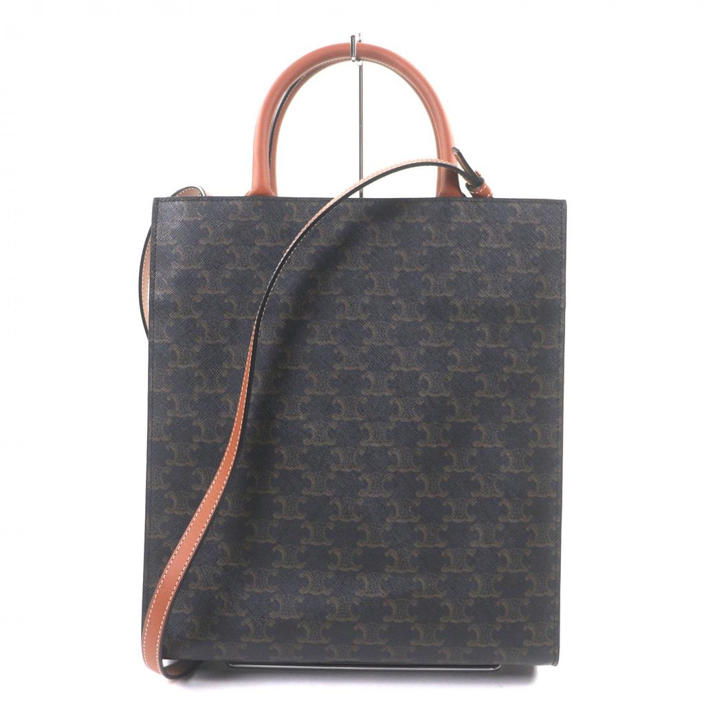 Excellent CELINE Tote Bag Vertical hippopotamus Triomphe 191542BZK 04LU Used