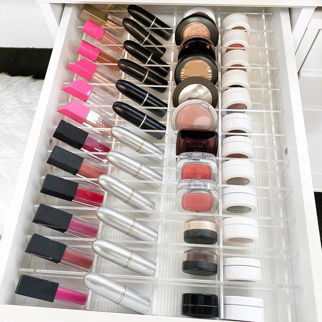 6pcs Acrylic Drawer Dividers Organizer Clear Plastic Drawer Partition Plexiglass Socks Kitchen Utensils Drawer Storage