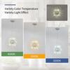Modern Crystal Chandeliers Firework, Non-dimmable, 9-Light Chrome Dandelion Sputnik Ceiling Light Fixtures, for Bedroom Living Room