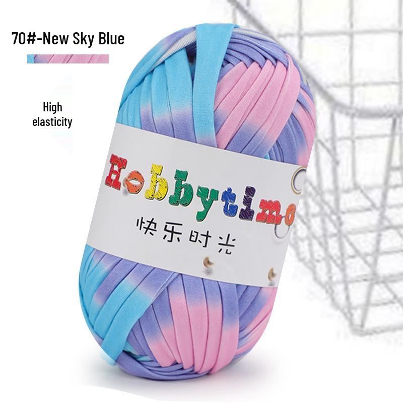 Cloth Strip Yarn DIY Crochet Kit: Handmade Bag, Knitting Material for Cushions, Carpets, and Dolls