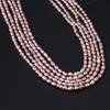1String, White Natural Freshwater Pearls, Handmade Rice Pearl Beads, 3-3.5 Mm, for DIY Necklace Accessories, Jewelry Making, Women Gift, 36 Cm