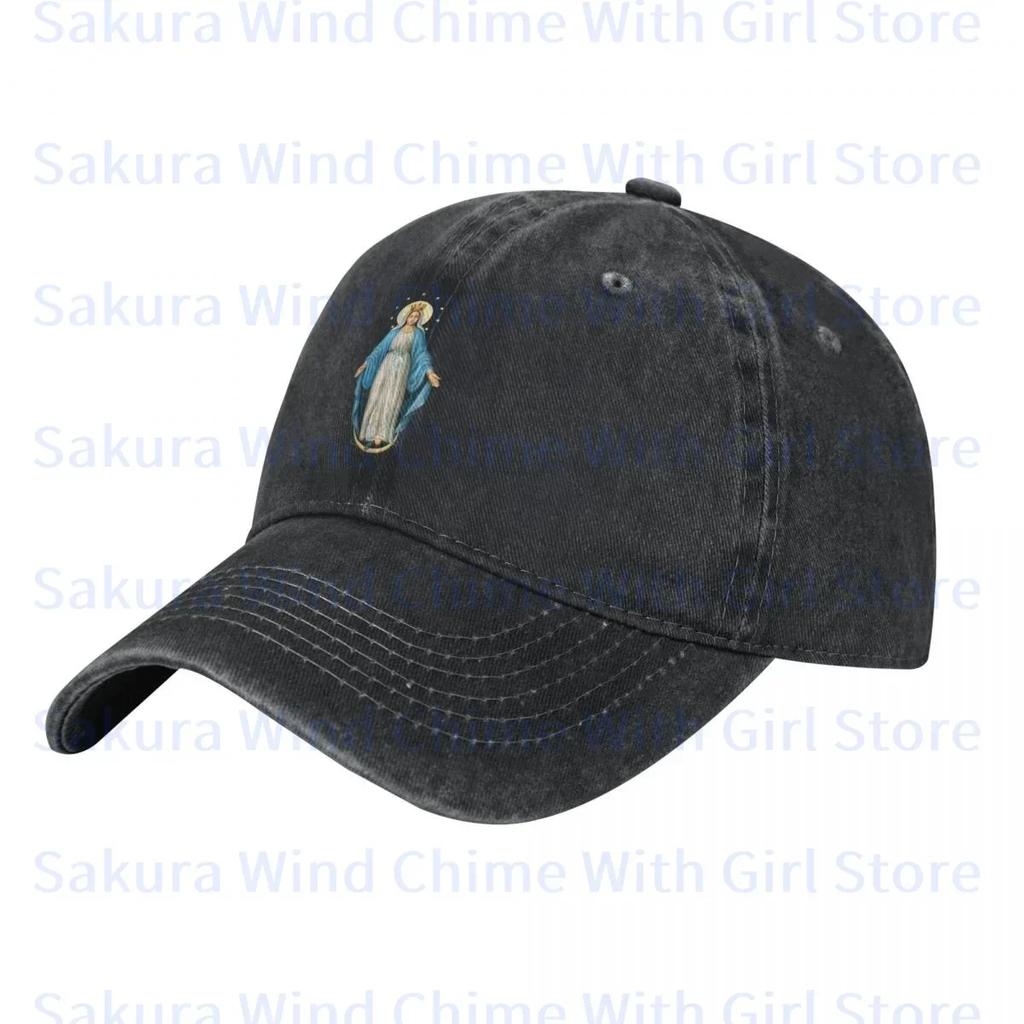 Fashion Inmaculada Concepci6n Baseball Cap for Men Cotton Hats Adjustable Hat Casual Truck Driver Hat