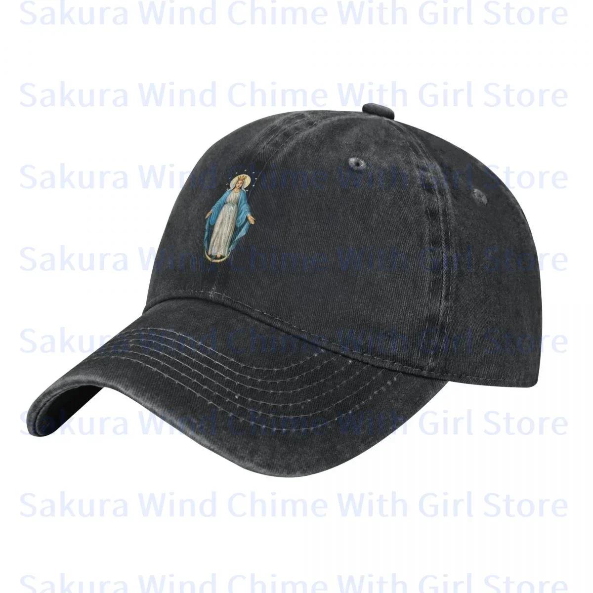 

Fashion Inmaculada Concepci6n Baseball Cap for Men Cotton Hats Adjustable Hat Casual Truck Driver Hat One Size