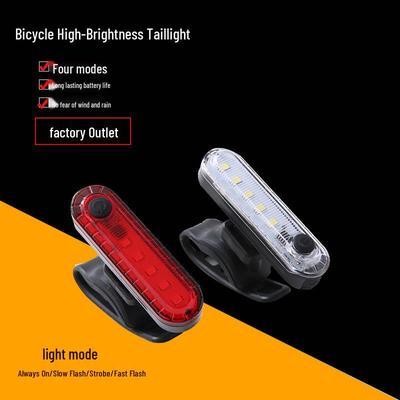 Wiederaufladbares LED-Fahrrad-Rücklicht über USB - Helles Blinklicht für Nachtfahrten