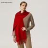 MARJA KURKI Warm Wool Cashmere Scarf - Imperial Whisper Red