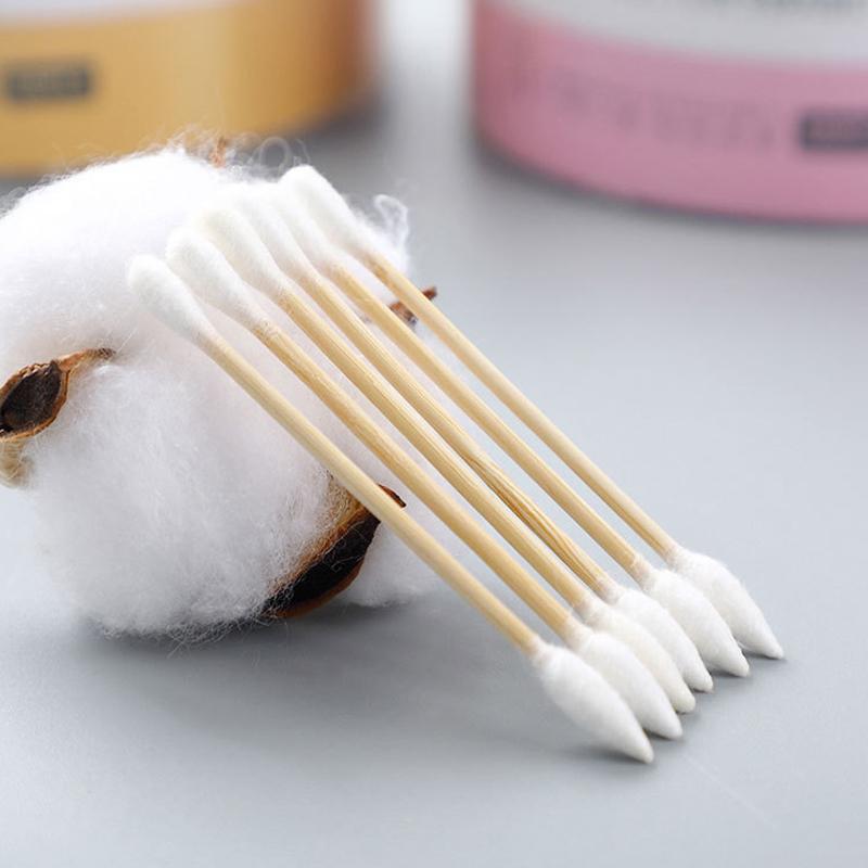 100pcs Disposable Dual-Head Cotton Swabs: Ear Cleaning & Makeup Application for Home Use