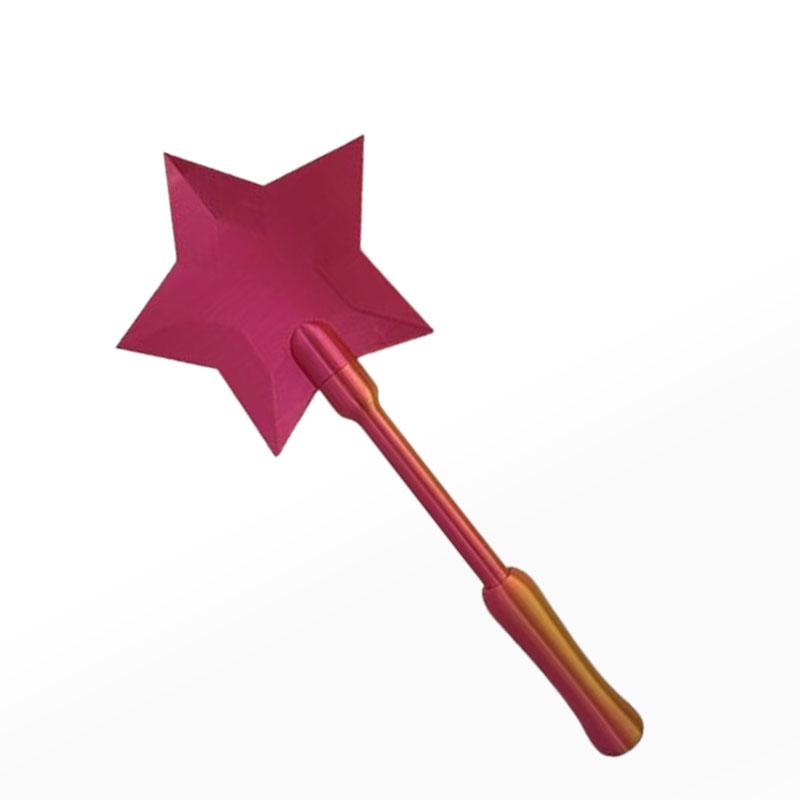 3D Printed Magic Wand Credit Card Holder with Tap Payment Portable Lightweight Funny Star Wand Style Card Stand Novelty Gift