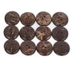 50pcs Wooden Buttons Round Coconut Texture Double Hole Composite Wood 25mm DIY Sewing Buttons for Art Project