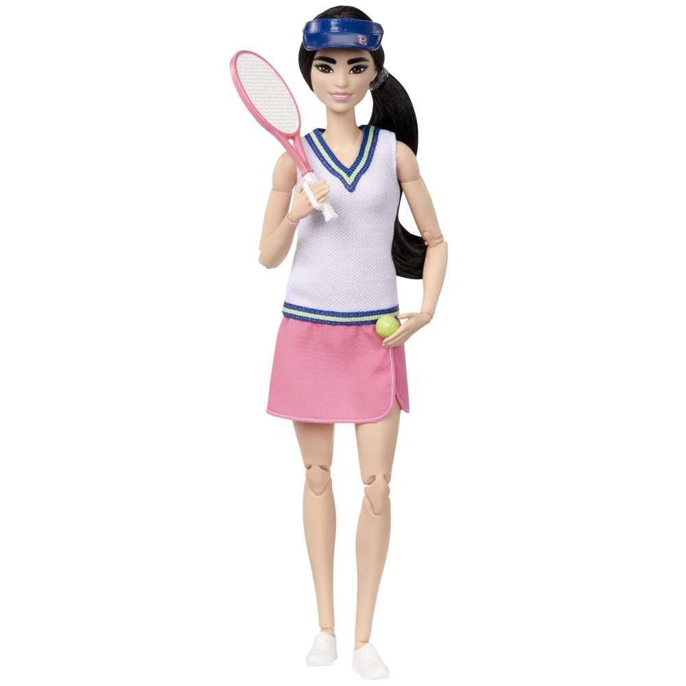 Barbie Doll Career Tennis Player Doll with Racket and HKT73 & Accessories, Ball,